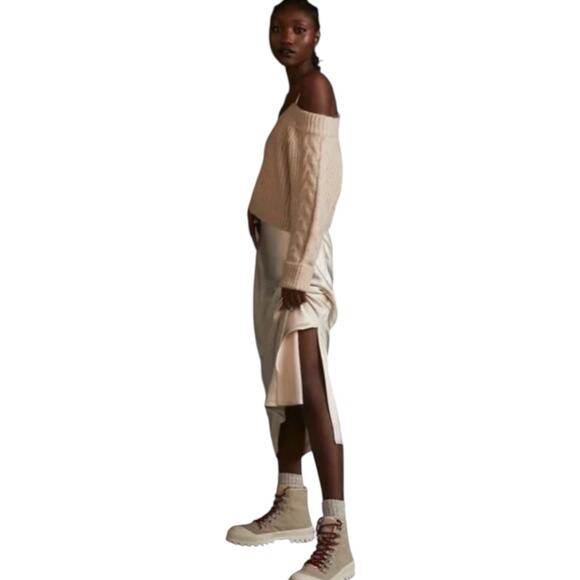 Anthropologie Mare Mare Sweater Slip Dress Cream Size XS - Picture 9 of 16